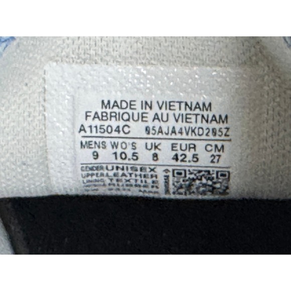 Converse All Star Low Top Sneakers Blue Suede Athletic Shoes Men's 9 Women 10.5 - Picture 4 of 4